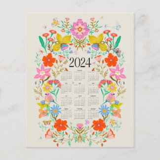 Helle Blütenkalender 2024