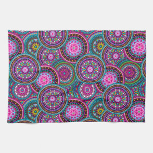 Helle bohemian Boho Hippie Chic Muster Handtuch