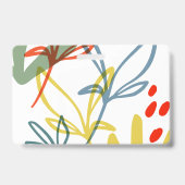 Helle Botanicals Moderner Trendname Ausweis (Rückseite)