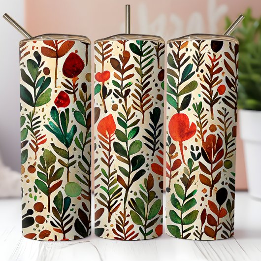 Helle botanische Schrift Aufkleber