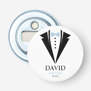 Helle Bow Krawatte Tuxedo "Groom Personalisiert Flaschenöffner