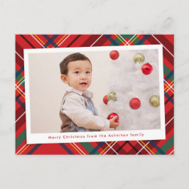 Helle bunt Weihnachten kariert ein Foto