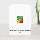 Helle, bunte Blätter Karte (Rückseite)