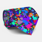 Helle bunte Farben-Spritzer-Hals-NeonKrawatte Krawatte (Gerollt)