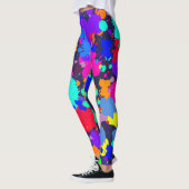 Helle bunte Farben-Spritzer-NeonLeggings Leggings (Links)