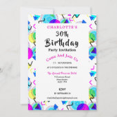 Helle bunte Geburtstagsparty Einladung (Vorderseite)