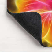 Helle bunte Hibiskus-Blume Mousepad (Ecke)
