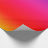 Helle bunte Neonsteigung Geschenkpapier (Ecke)