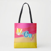 Helle bunte Retro-Ferien-Stimmung Tasche (Vorderseite)