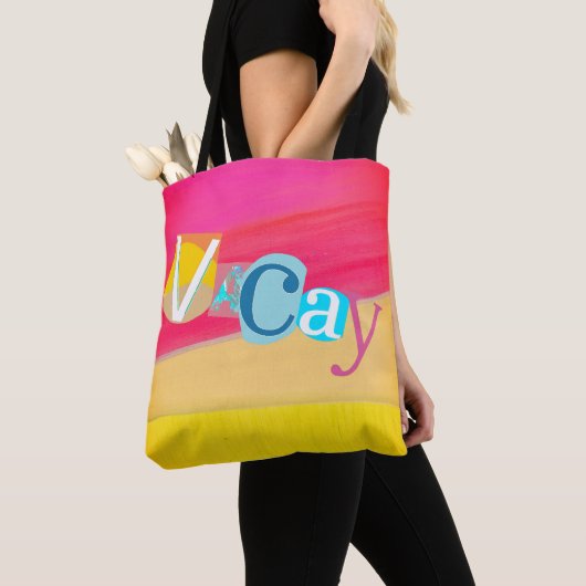 Helle bunte Retro-Ferien-Stimmung Tasche (Von Nahem)