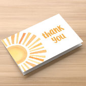 Helle, bunte Sonne bohenhafte Aquarellfarbe Dankeskarte