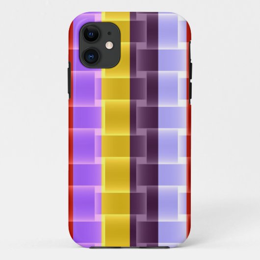 Helle, bunte Streifen Hintergrund Case-Mate iPhone Hülle (Rückseite)