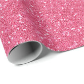 Helle Candy Feine Rosa Glitter Muster Geschenkpapier (Rolleneckpunkt)