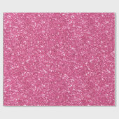 Helle Candy Feine Rosa Glitter Muster Geschenkpapier (Flach)