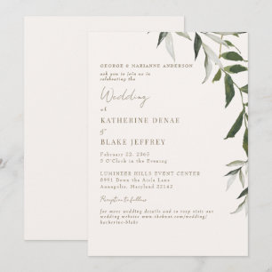 Helle Champagner-Grün-Gold-Text-Website-Hochzeit Einladung