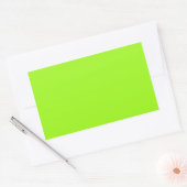 Helle Chartreuse Green Rectangle Aufkleber (Umschlag)