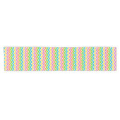Helle Chevron-Muster Kurzer Tischläufer (Horizontal)