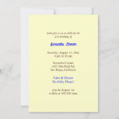 Helle Chic Candles 21. Geburtstag Party Einladung (Rückseite)