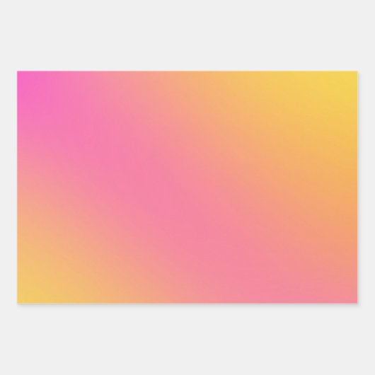 Helle Chic farbenfrohe Ombre Gradient Geschenkpapier Set (Vorderseite 2)