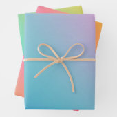 Helle Chic farbenfrohe Ombre Gradient Geschenkpapier Set (Beispiel)