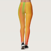 Helle Citrus Farben Orange Yellow Green Leggings (Rückseite)
