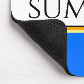 Helle Coole blaue SOMMERstreifen Mousepad (Ecke)