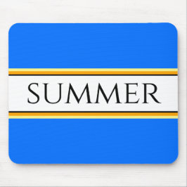 Helle Coole blaue SOMMERstreifen Mousepad