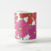 Helle Cosmos Blumendruck Kaffeetasse (Mittel)