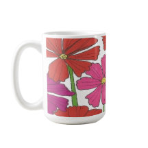 Helle Cosmos Blumendruck