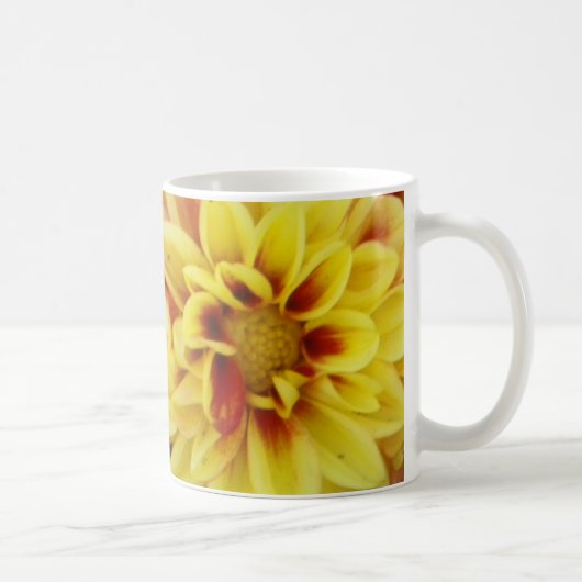 Helle Dahlien Kaffeetasse (Rechts)