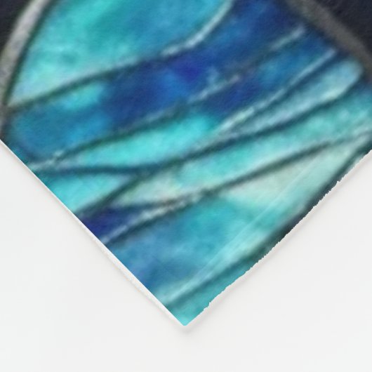 Helle dekorative gestrichene Steine Fleecedecke (Ecke)