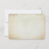 Helle Dogwood Heart Leaf Tree Gold Vielen Dank Dankeskarte (Rückseite)