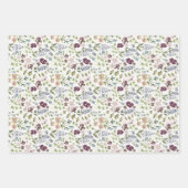 Helle Doodles Geschenkpapier Set aus 3 (Vorderseite 2)