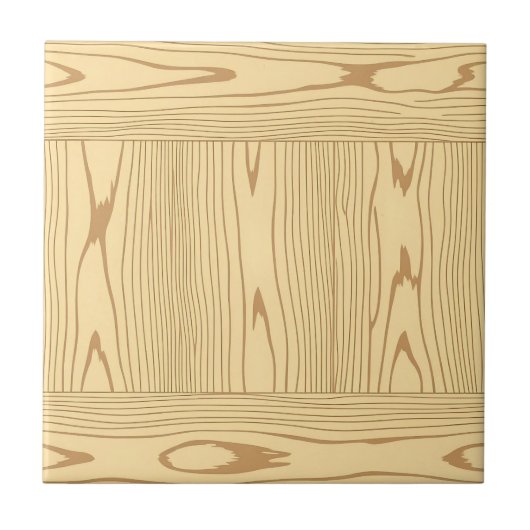 Helle Eichenholzmaserung Minimalistisch Fliese (Vorderseite)