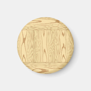 Helle Eichenholzmaserung Minimalistisch Magnet