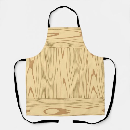 Helle Eichenholzmaserung Minimalistisch Schürze (Vorderseite)