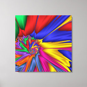 Helle, ein Fraktal ummantelte Canvas drucken Leinwanddruck