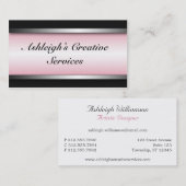 Helle Eingeweiht-rosa Visitenkarten Visitenkarte (Vorne/Hinten)