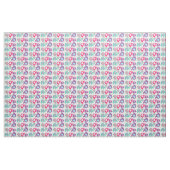 Helle Elefanten auf weißem Gewebe Stoff (Yard (91,4 cm))
