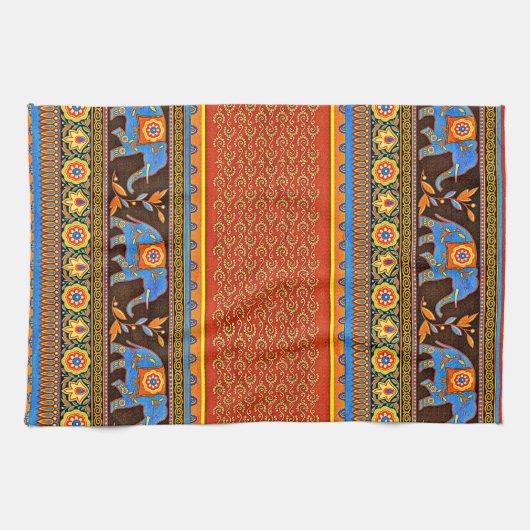 Helle Elefanten Geschirrtuch (Horizontal)