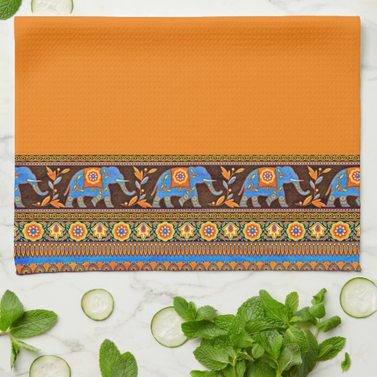 Helle Elefanten Küchentücher (Gefaltet)