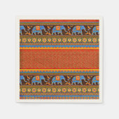 Helle Elefanten Serviette (Vorderseite)