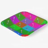 Helle, elegante All-Occasion-Blume mit farbenfrohe Pappteller (Gewinkelt)