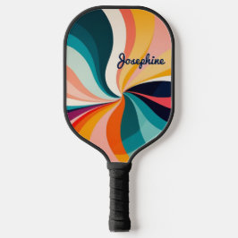 Helle Elegante farbenfrohe Wirbel Personalisiert N Pickleball Schläger