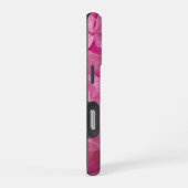 Helle, elegante, rosa blühende Hydrangea-Blume iPhone Hülle (Rechte Seite)