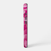 Helle, elegante, rosa blühende Hydrangea-Blume iPhone Hülle (Linke Seite)