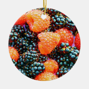 "Helle Erdbeere" Niedliches Foto. Jetzt kaufen Keramik Ornament