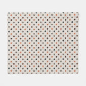 Helle Erdtöne Wald Polka-Punkte-Design Fleecedecke (Vorderseite (Horizontal))