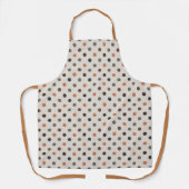 Helle Erdtöne Wald Polka Punkte Design Schürze (Vorderseite)