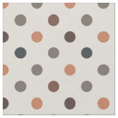 Helle Erdtöne Wald Polka Punkte Design Stoff (Nahaufnahme)